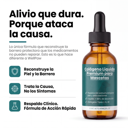 Colágeno Líquido Premium para Mascotas